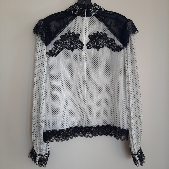 The Kooples polka dots & lace blouse - Picture 7 of 12